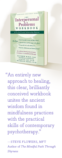 "An entirely new approach to healing, this clear, brilliantly conceived workbook unites the ancient wisdom found in mindfulness practices with the practical skills of contemporary psychotherapy." —Steve Flowers MFT, Author of "The Mindful Path Through Shyness"